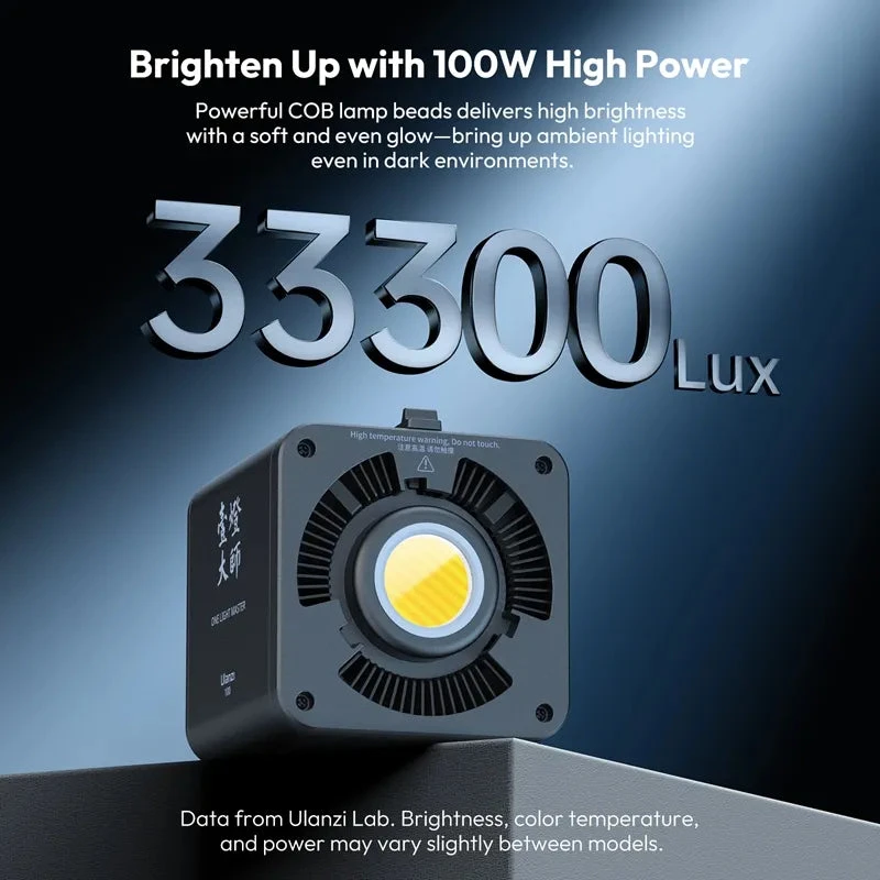 أولانزي بطارية ١٠٠ واط COB Video Light Built In Battery RGB