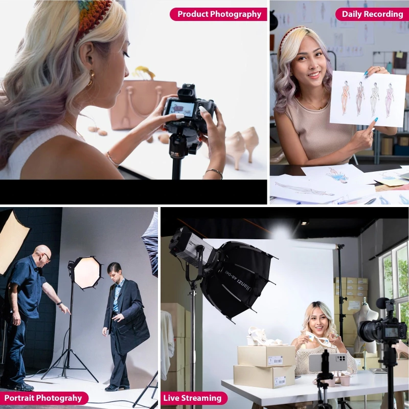 أولانزي كاميرا AS 045 Octagonal Softbox Honeycomb Grid & Bowen Mount
