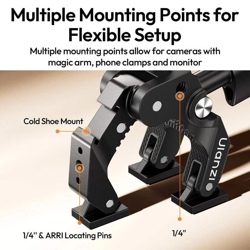 أولانزي كاميرا CO78 Super Clamp Magic Arm Dual Ball Head Kit C084