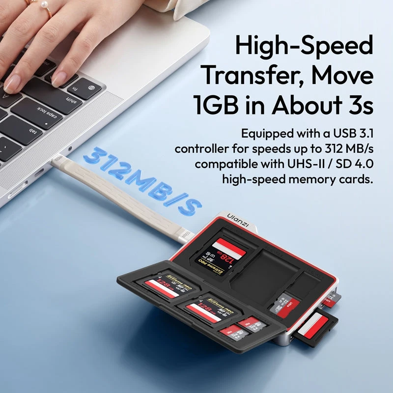 أولانزي غطاء DC01 2 in 1 Portable Memory Card Case