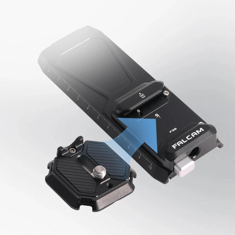 FALCAM F38 Quick Release Base V2 Compatible with DJI RS5/RS4/RS4 Pro/RS3/RS3 Pro/RS2/RSC2 F38B5416