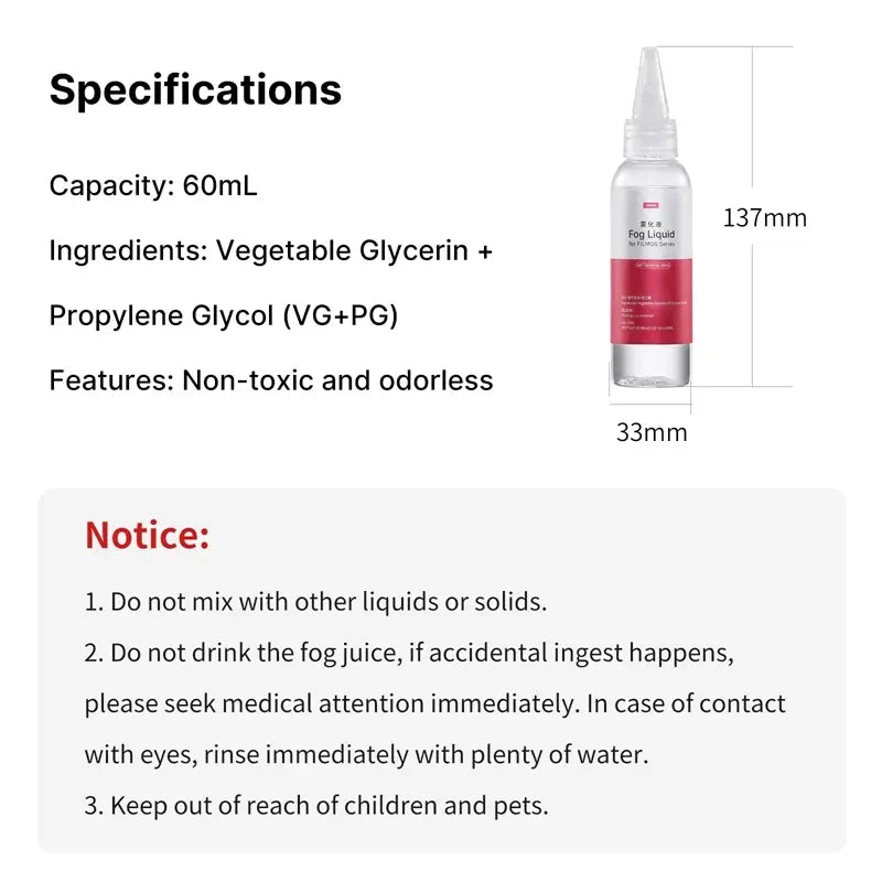 أولانزي كاميرا Fog Juice FILMOG Fog Machine X058