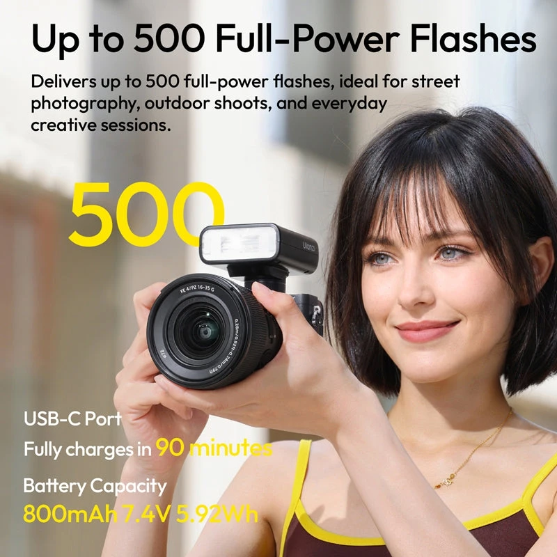 أولانزي كاميرا FT16 TTL Flash LED Light