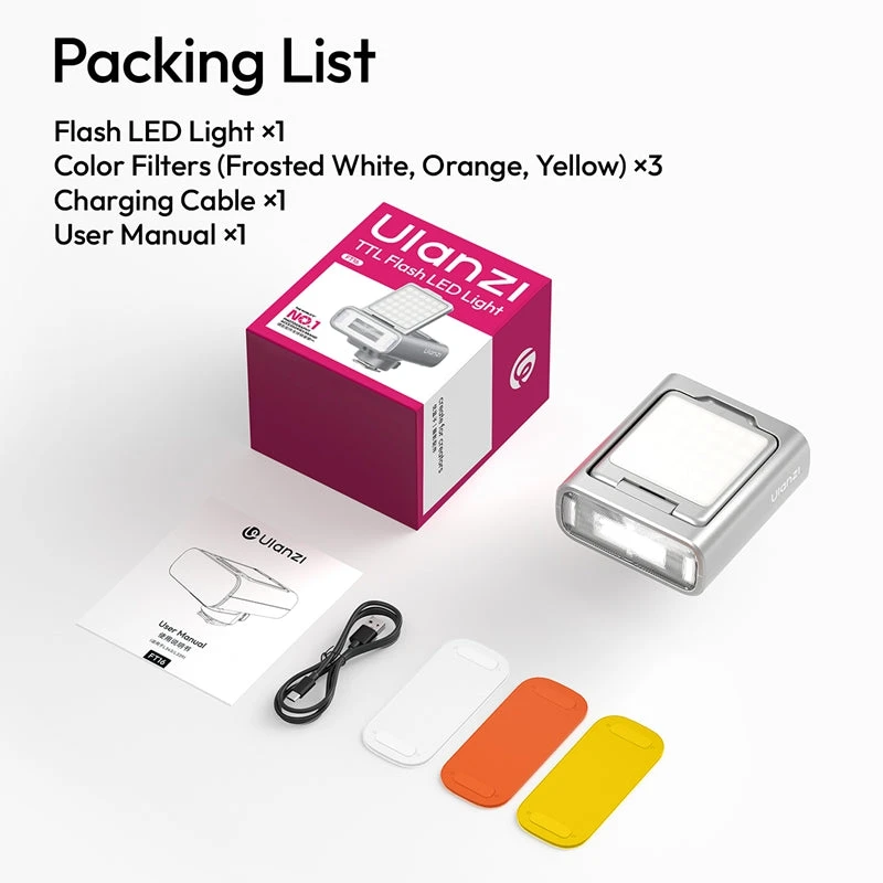 أولانزي كاميرا FT16 TTL Flash LED Light