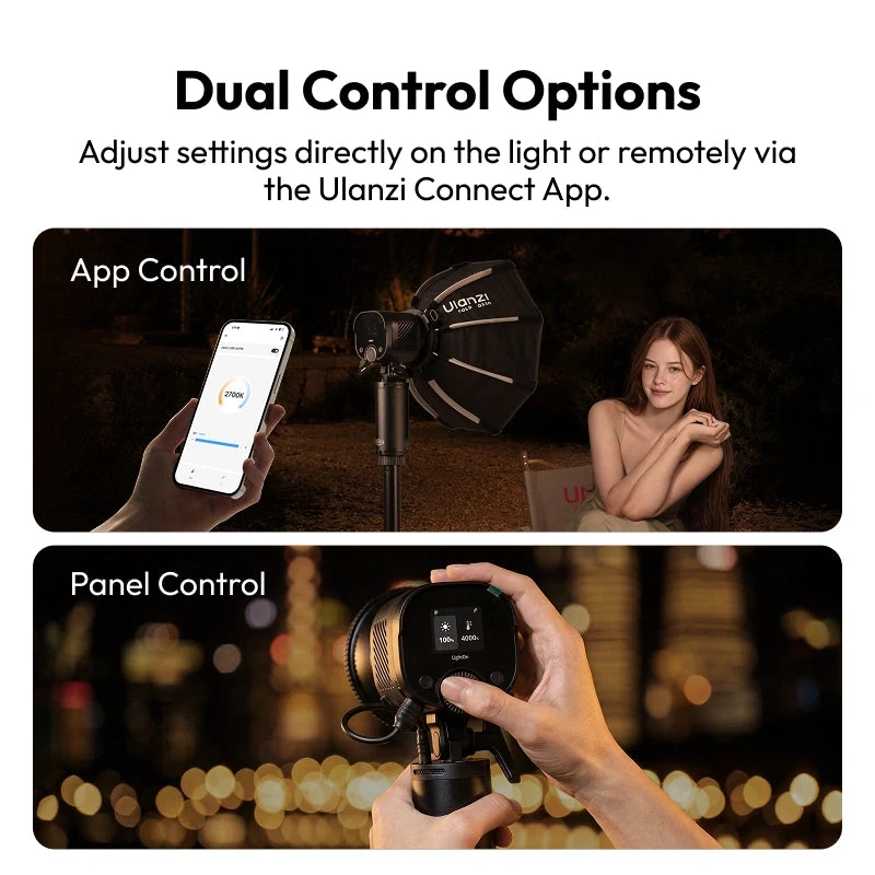 أولانزي كاميرا ٦٠ واط LC60 LightOn Flash & Video Light