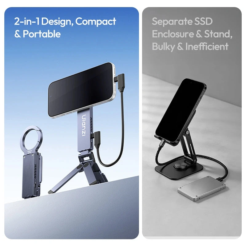 أولانزي قرص تخزين MA58 Magsafe SSD Enclosure Phone Stand