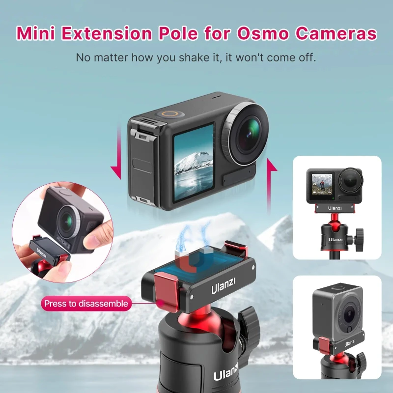 أولانزي كاميرا Magnetic Quick Release Tripod DJI Osmo 360/ Action 2/3/4 2829A