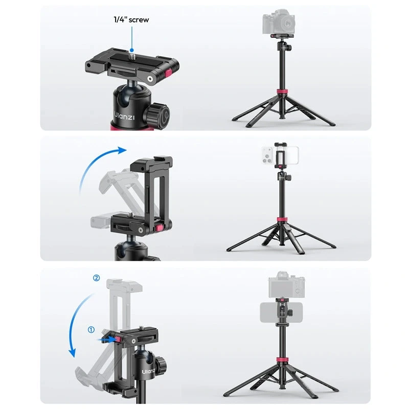 أولانزي كاميرا MT 44B 2 in 1 Selfie Stick Quadpod S056