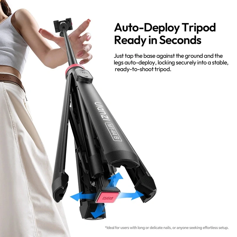 أولانزي كاميرا MT 44B 2 in 1 Selfie Stick Quadpod S056