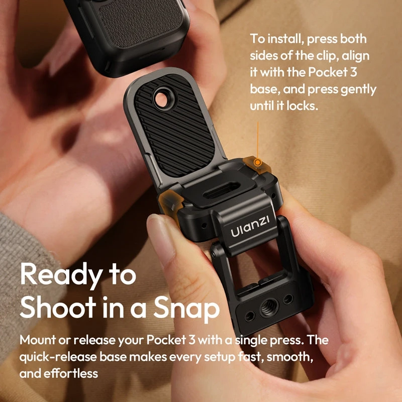 أولانزي كاميرا PK16 Quick Release Magnetic Base DJI Osmo Pocket 4/3