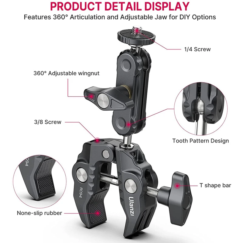 أولانزي كاميرا R094 Multi Functional Super Clamp 2638