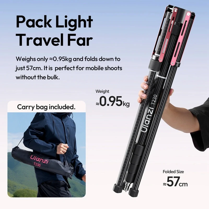 أولانزي كاميرا T230 Reversible Leg Light Stand T145