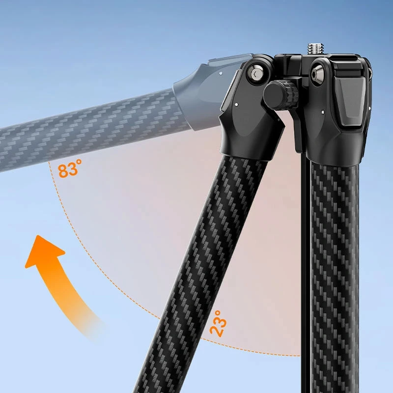 أولانزي كاميرا TZ01 Versatile 2 in 1 Carbon Fiber Tripod