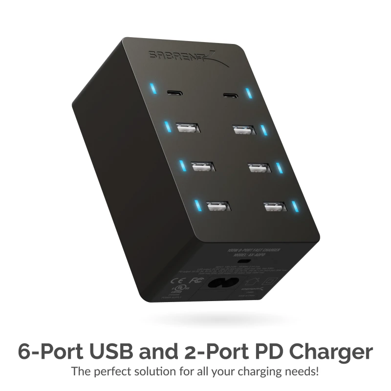 سابرنت شاحن 8 Port USB Rapid
