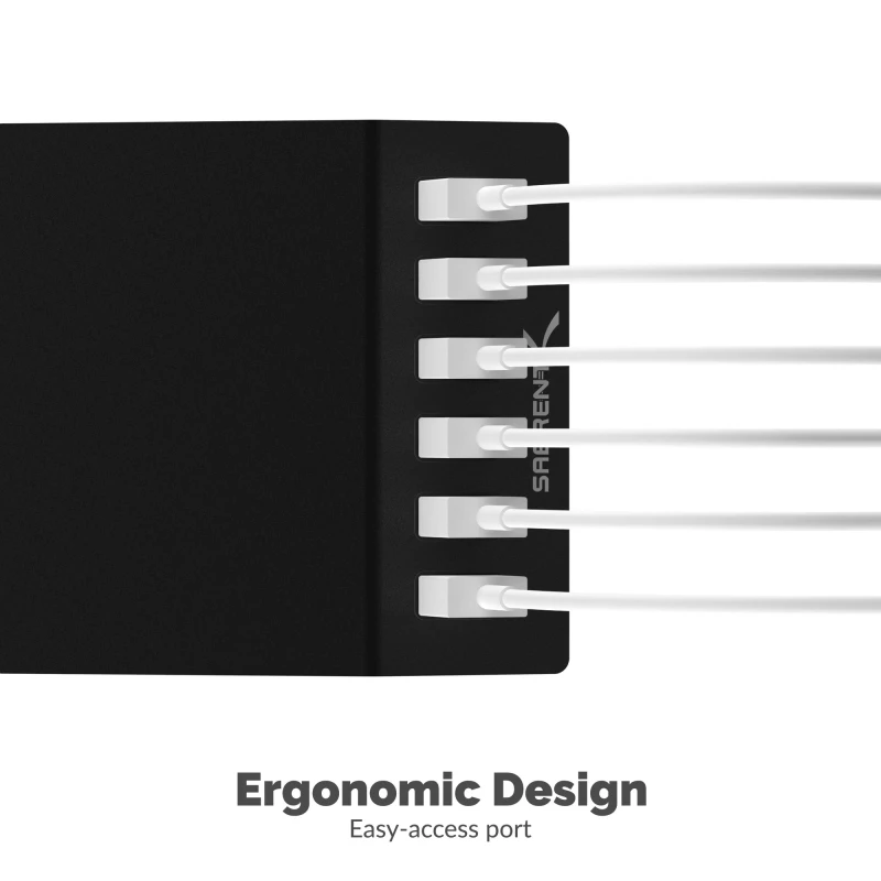 سابرنت شاحن 60 Watt 6 Port USB Rapid