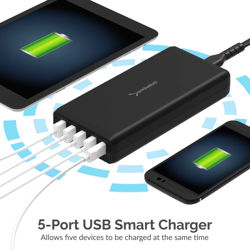 5-Port USB A / Type-C PD Smart Charger