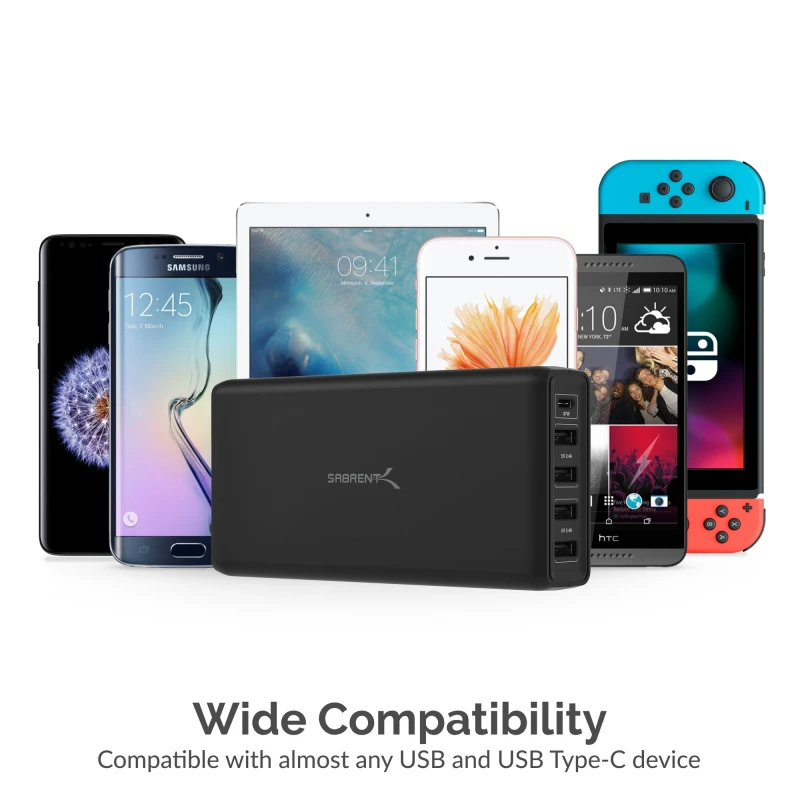 5-Port USB A / Type-C PD Smart Charger