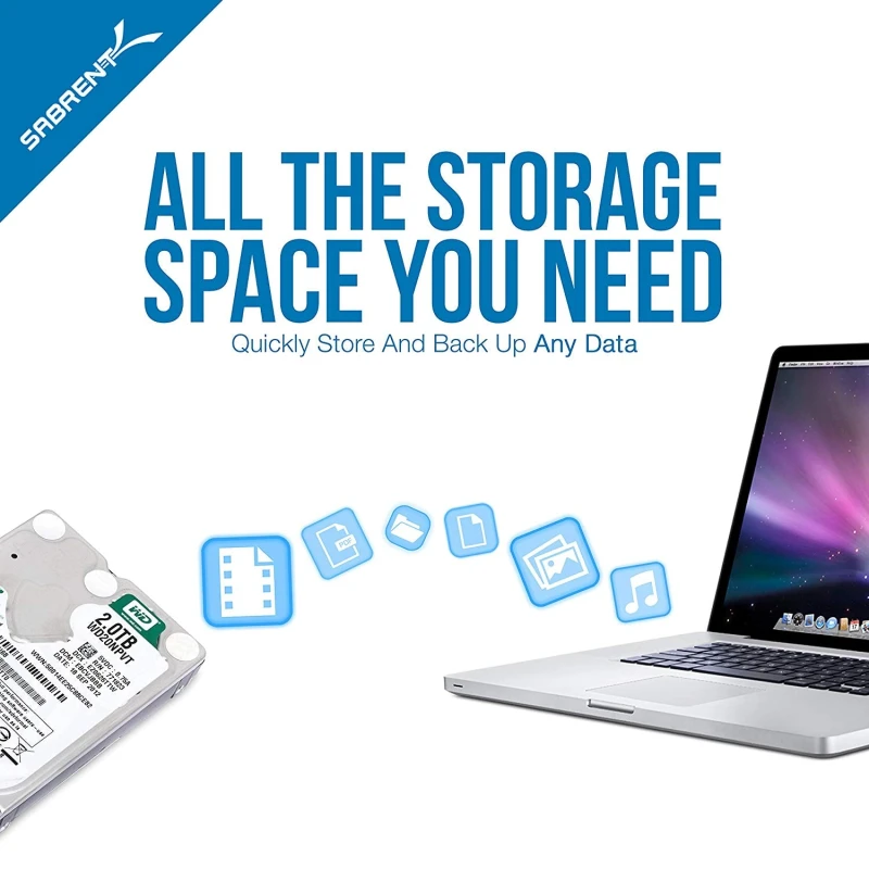 Data Doubler Optical Bay to Hard Drive/SSD Caddy Tray Adapter
