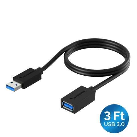 سابرنت كابل 22AWG USB 3.0 Extension A Male to A Female [Black] 3 Feet