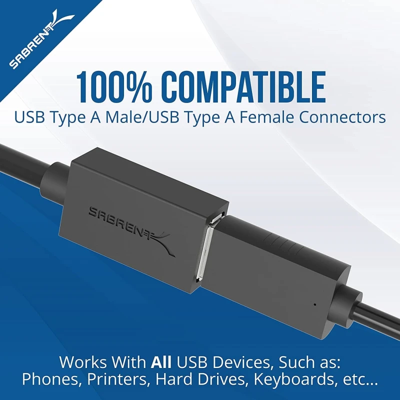 سابرنت كابل 22AWG USB 3.0 Extension A Male to A Female [Black] 3 Feet