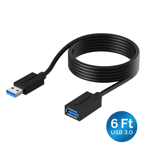 سابرنت كابل 22AWG USB 3.0 Extension A Male to A Female [Black] 6 Feet