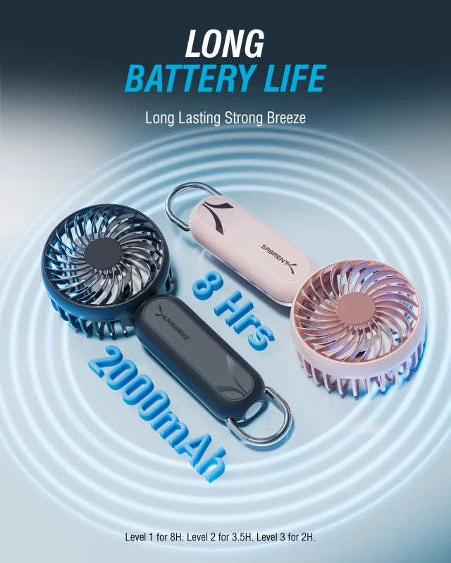 سابرنت تبريد ChillyPop Mini Portable Fan Hanger
