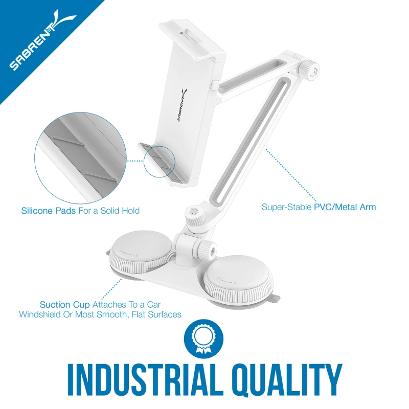 سابرنت مكوّن حاسب Adjustable Stand Suction Cups Holder iPad Tablets up to 8"