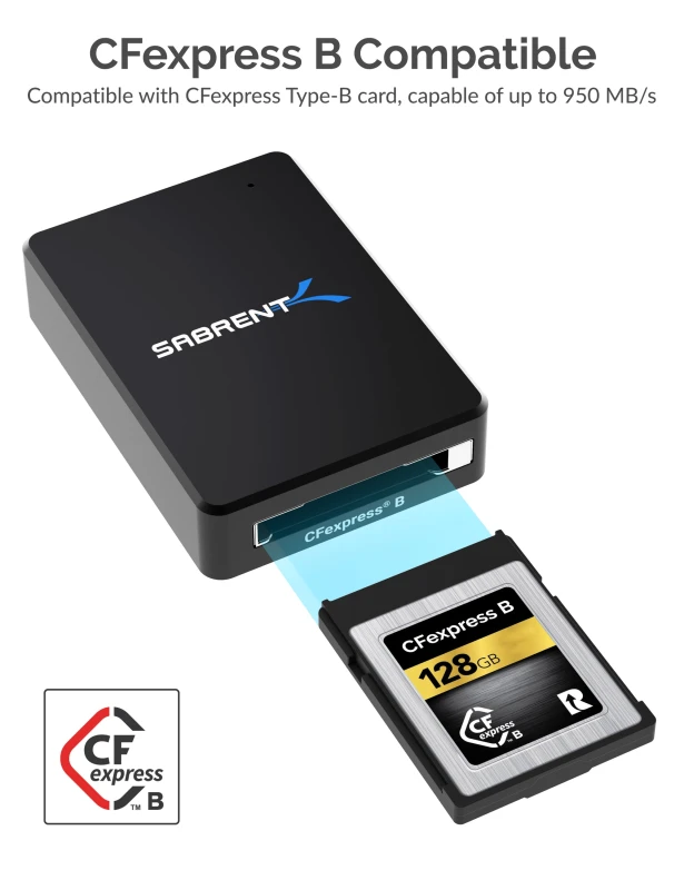 سابرنت مكوّن حاسب CFexpress Type B USB 3.2 Card Reader