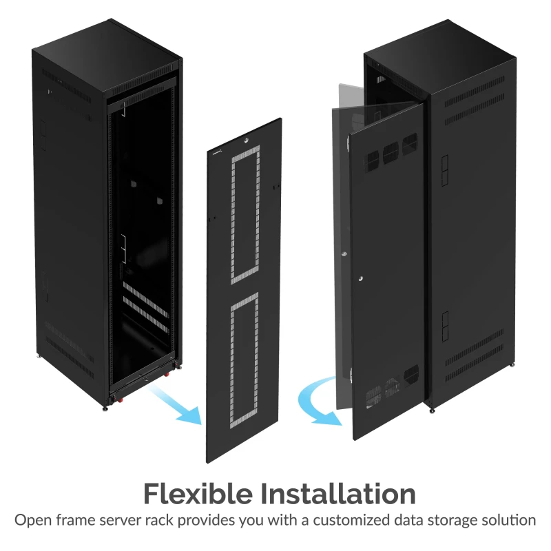 سابرنت مكوّن حاسب 42U IT 27 Inch Black Server Cabinet Locking Door Pull Out Drawer