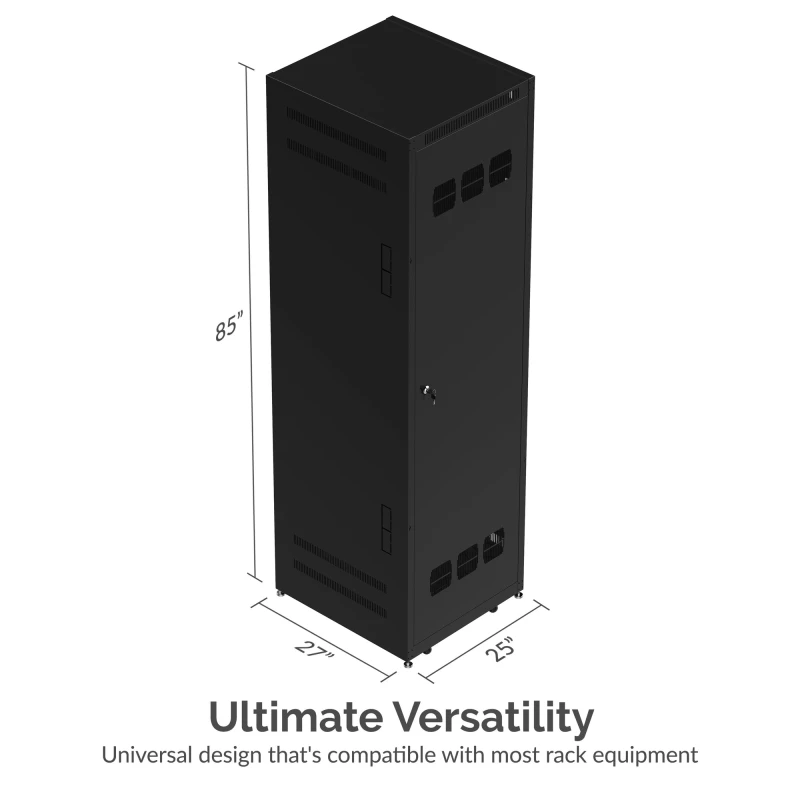 سابرنت مكوّن حاسب 42U IT 27 Inch Black Server Cabinet Locking Door Pull Out Drawer