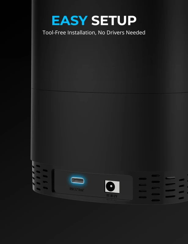 سابرنت محطة إرساء 4 Bay USB Type C Docking Station