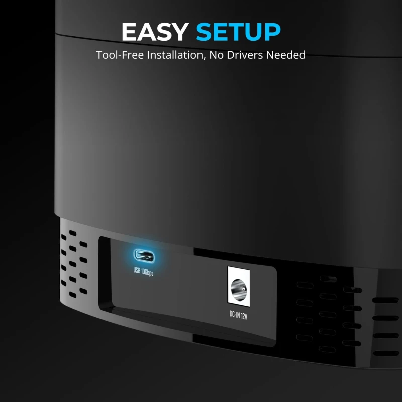 سابرنت محطة إرساء 5 Bay USB C Docking Station 2.5” SATA HDDs SSDs