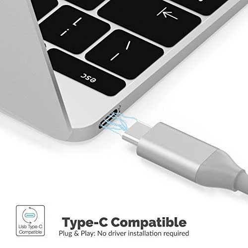 سابرنت قرص تخزين ٤ ألف 8 in 1 USB Type C Hub HDMI Output 3 USB 3.0 Ports 1 USB 2.0 Port SD/MicroSD Multi Card Reader