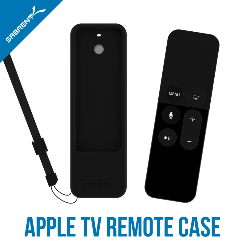 Apple TV Remote Shockproof Case with Magnetic Mount Holder Black