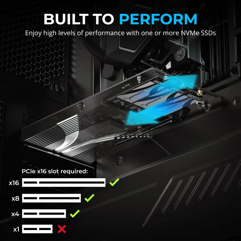 سابرنت قرص تخزين 3 Drive PCIe 3.0x4 NVMe M.2 SSD Card Ethernet Port
