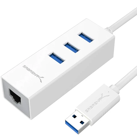 سابرنت مكوّن حاسب 3 Port USB 3.0 RJ45 10/100/1000 Gigabit Ethernet Port
