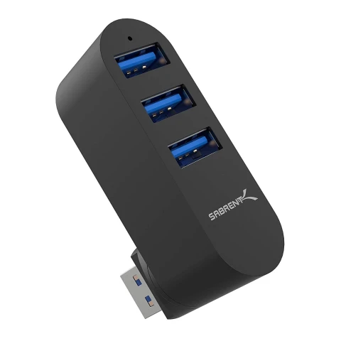 سابرنت مكوّن حاسب 3 Port Mini USB 3.0 Rotating Hub