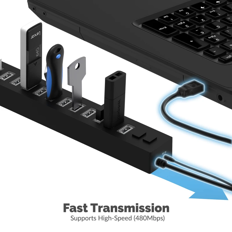 سابرنت مكوّن حاسب 13 Port USB 2.0 Hub