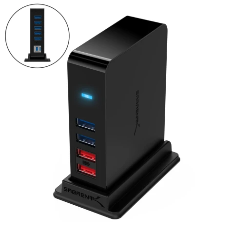 سابرنت مكوّن حاسب 7 Port USB 3.0 HUB + 2 Ports