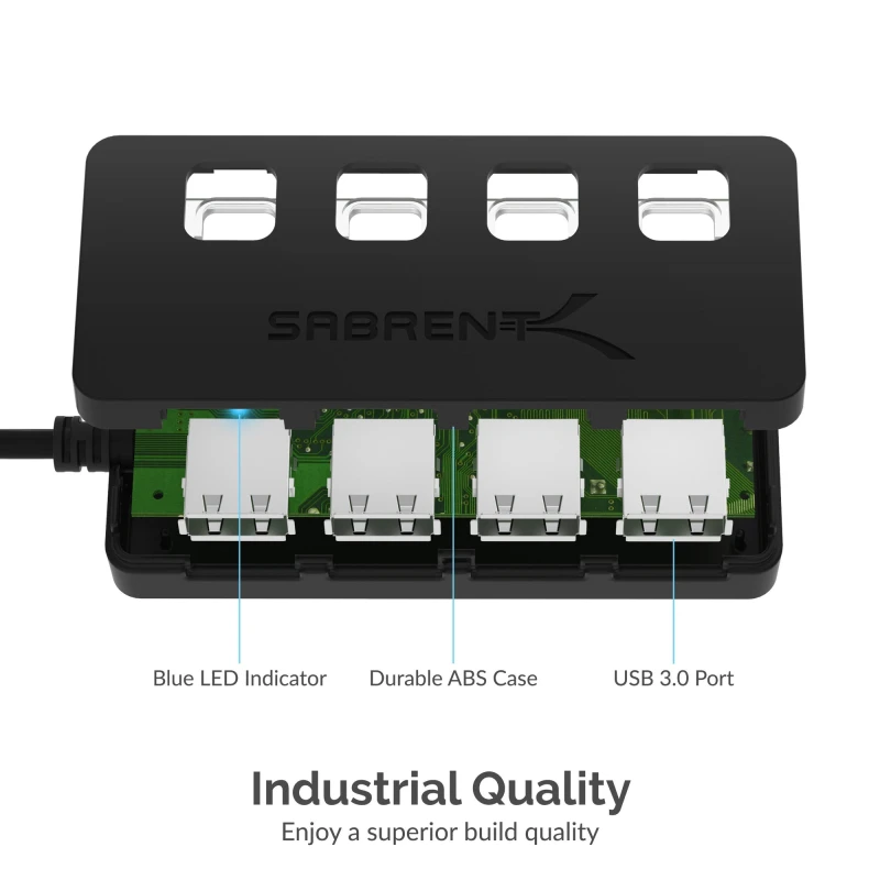 سابرنت مكوّن حاسب 4 Port USB 3.0 Hub