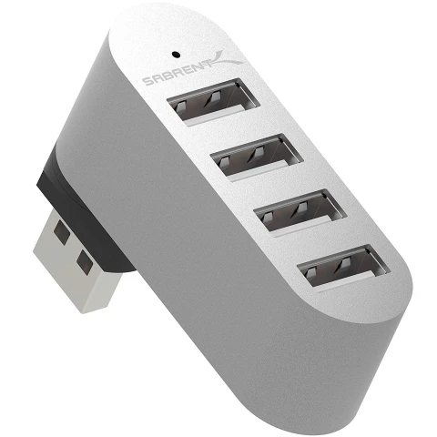 سابرنت مكوّن حاسب 4 Port Mini USB 2.0 Rotating Hub