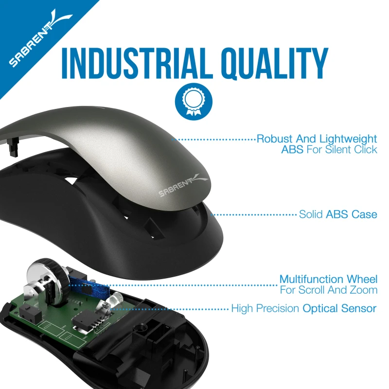 سابرنت فأرة 3 Button 2.4GHz Wireless Mouse Nano Receiver