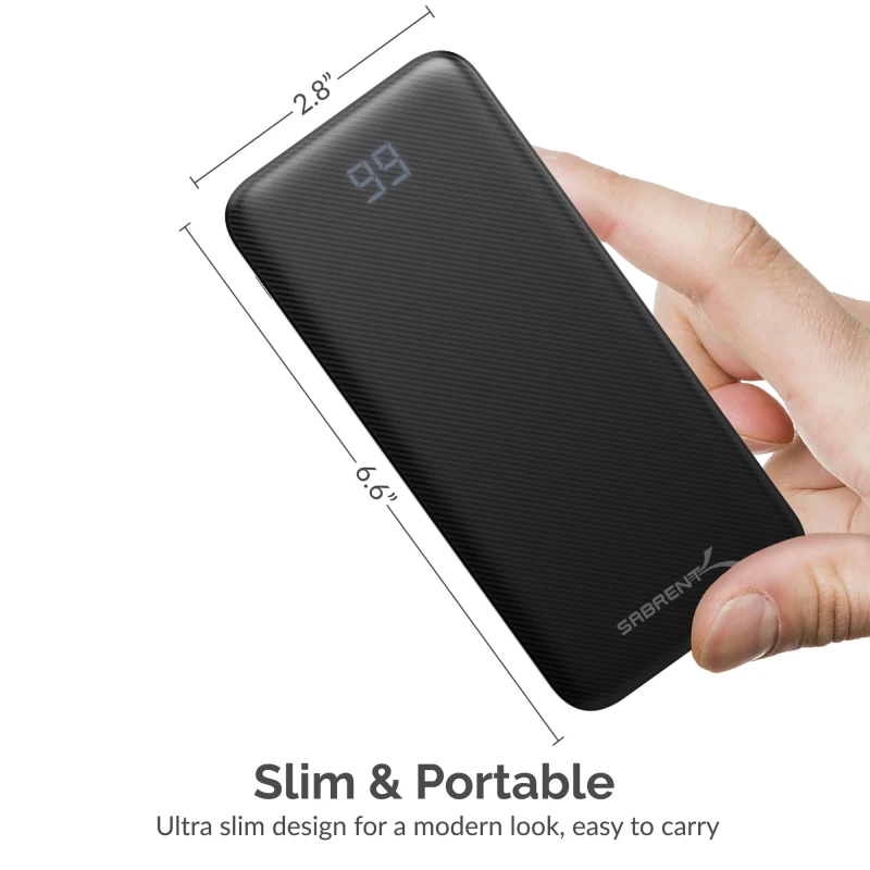 20000 mAh USB C PD Power Bank with Quick Charge 3.0