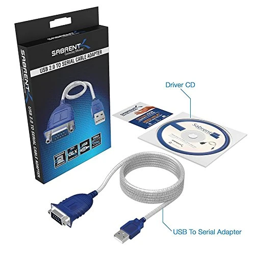سابرنت شاحن 6 feet USB to RS 232 DB9 Serial 9 pin