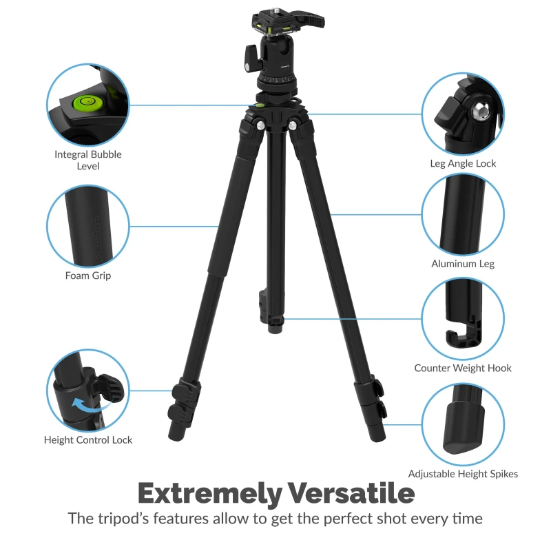 سابرنت كاميرا Aluminum Tripod 360° Full Motion Mount