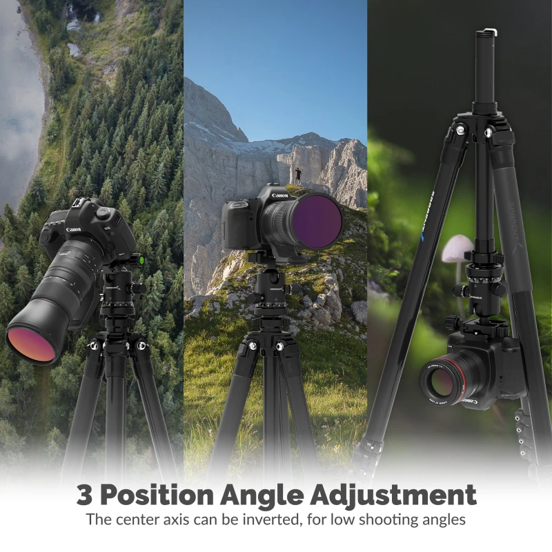 Aluminum Tripod With 360° Full Motion Camera Mount