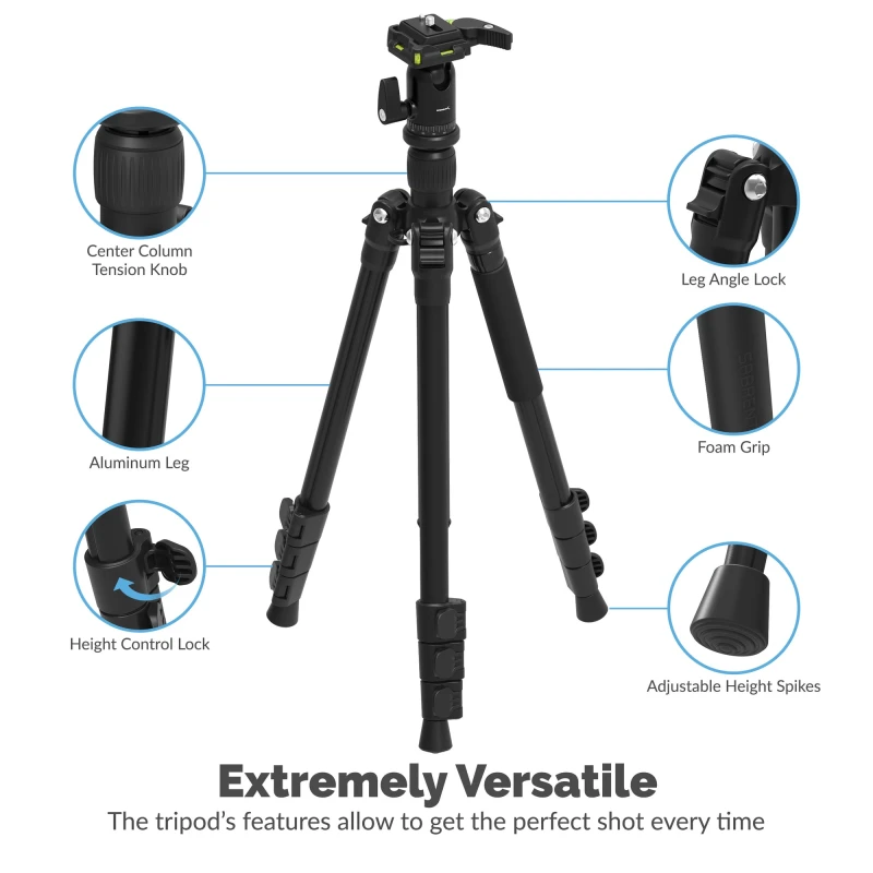 سابرنت كاميرا Aluminum Tripod 360° Full Motion Mount