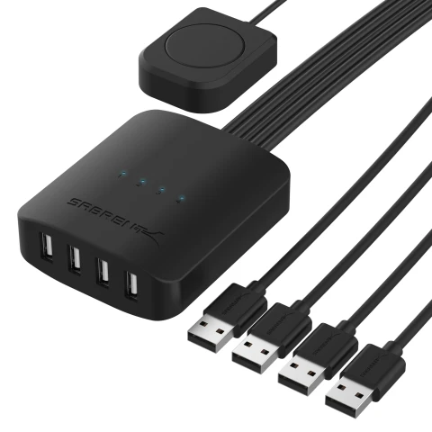 سابرنت مكوّن حاسب 4 Way USB 2.0 Sharing Switch