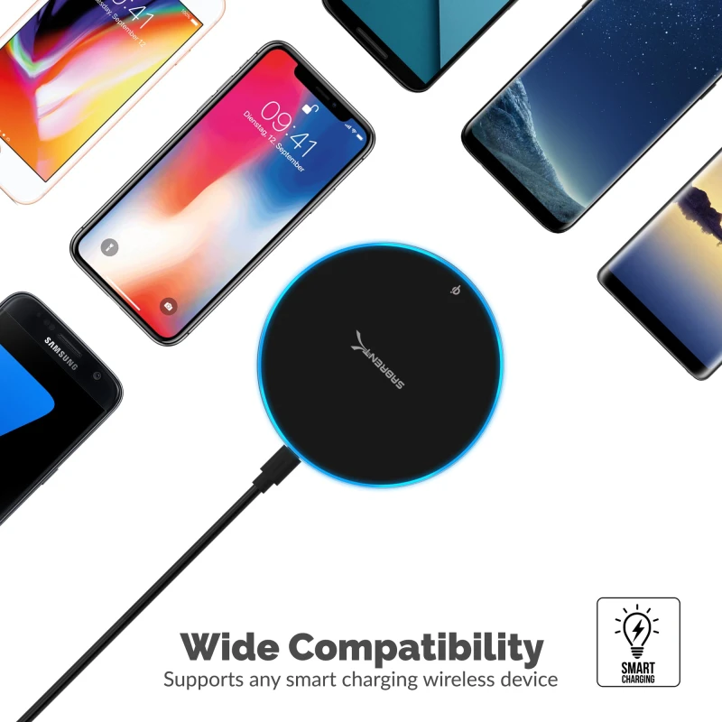 سابرنت شاحن ١٠ واط qi Wireless Fast Pad