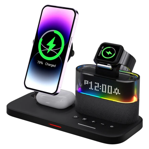 ويتريجز شاحن ١٥ واط fast station wireless five in one iPhone/Apple /AirPods